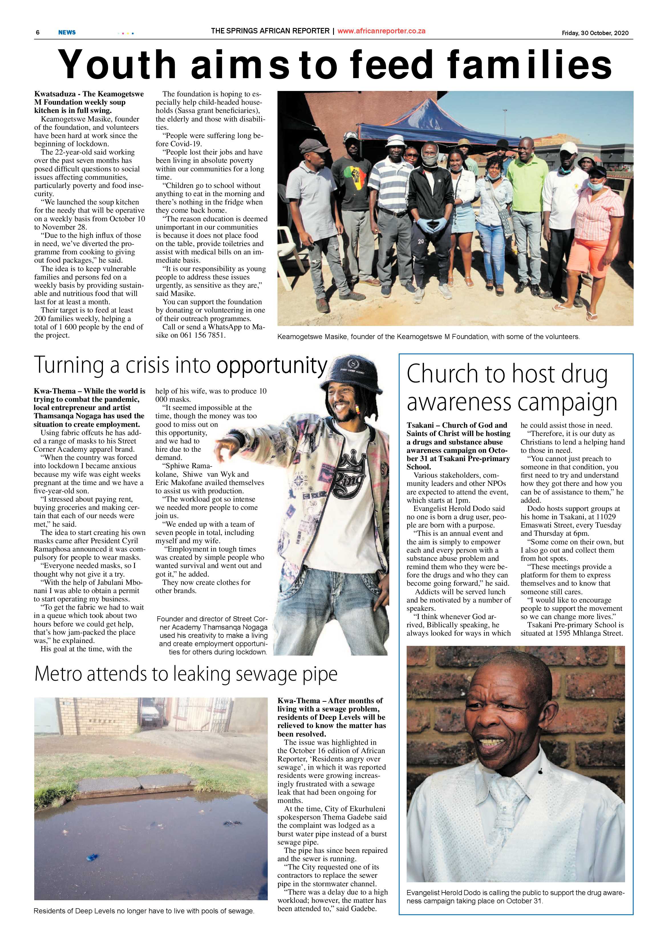 African Reporter 30 October 2020 page 6