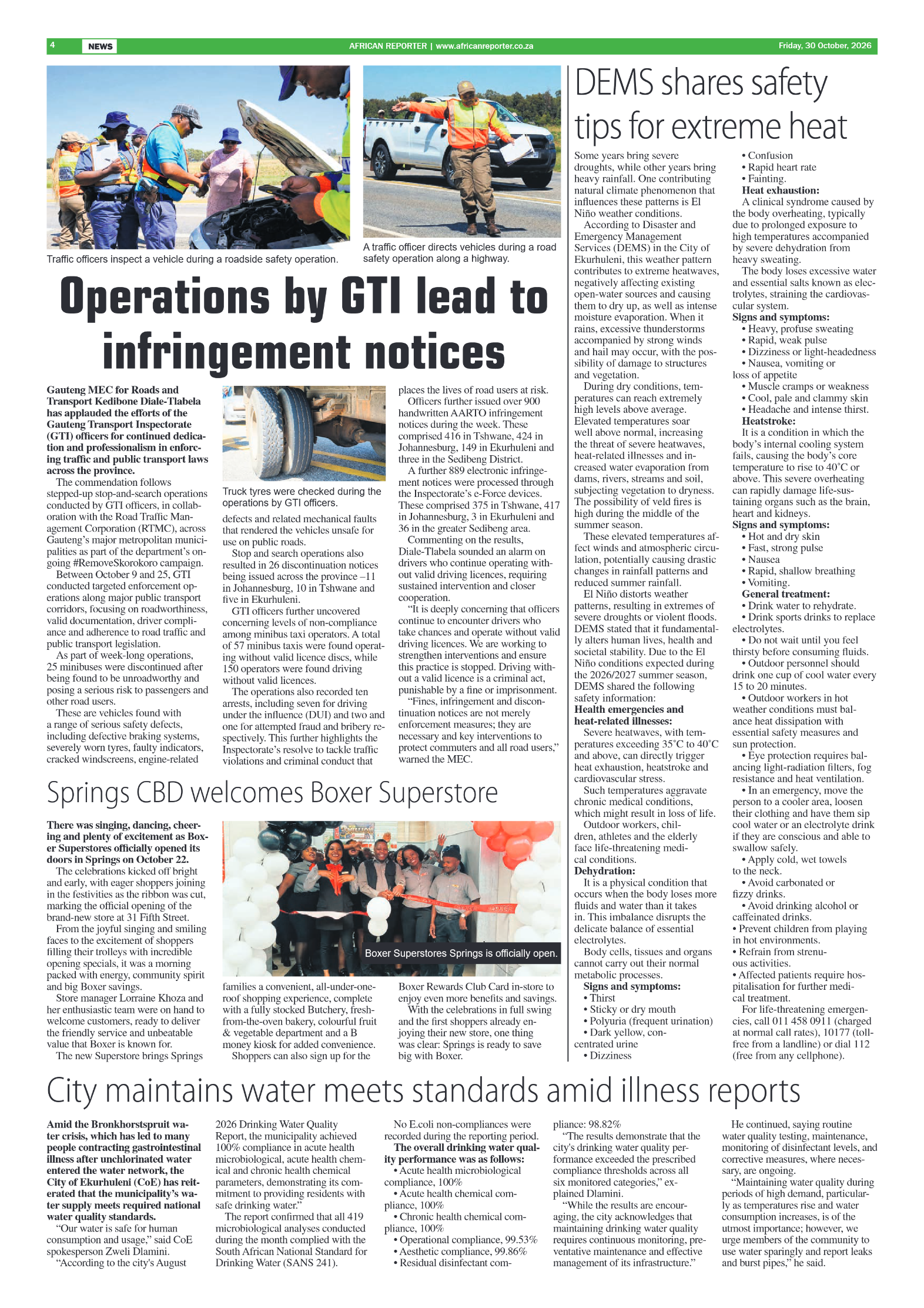 African Reporter 30 October 2026 page 4