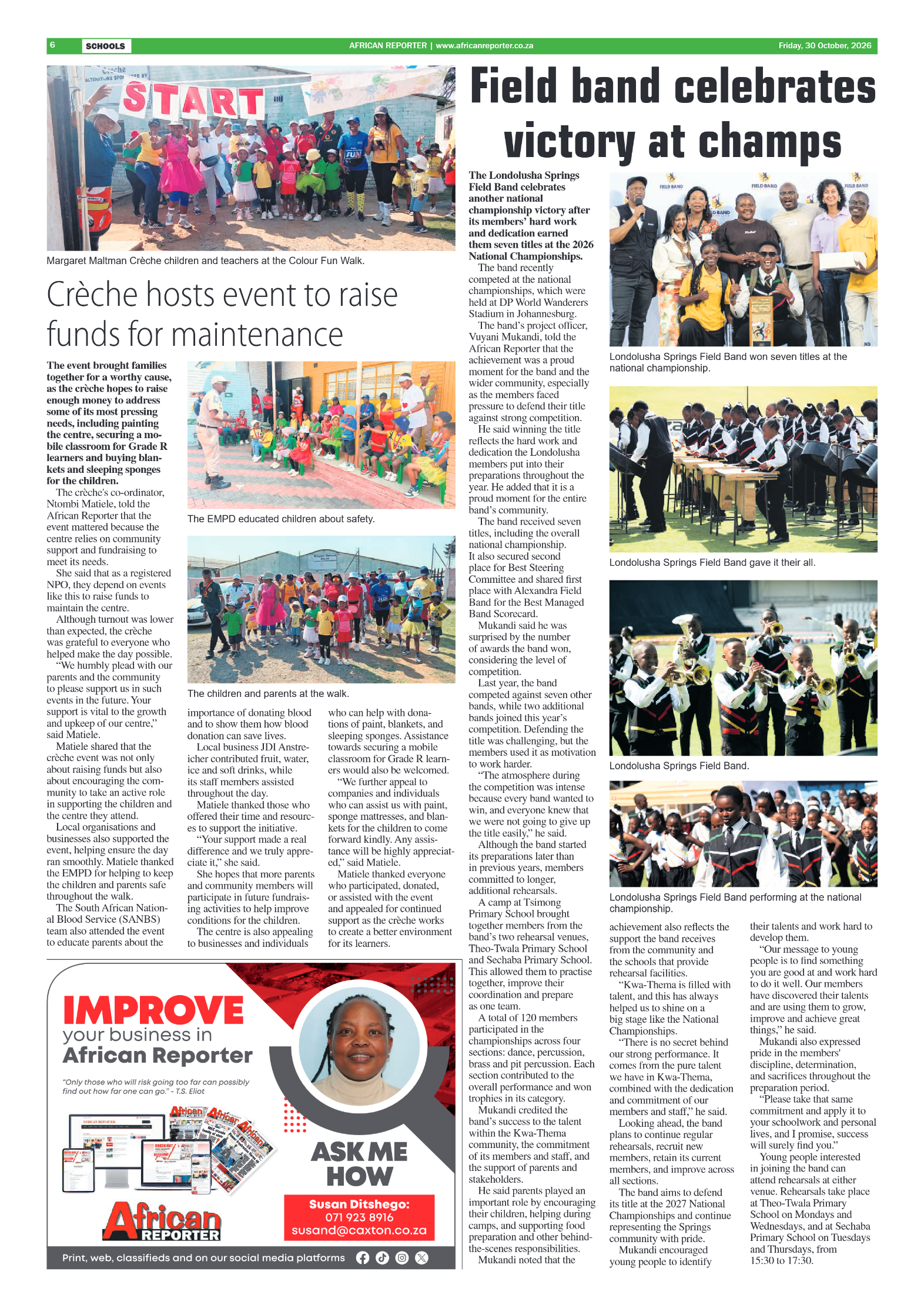 African Reporter 30 October 2026 page 6