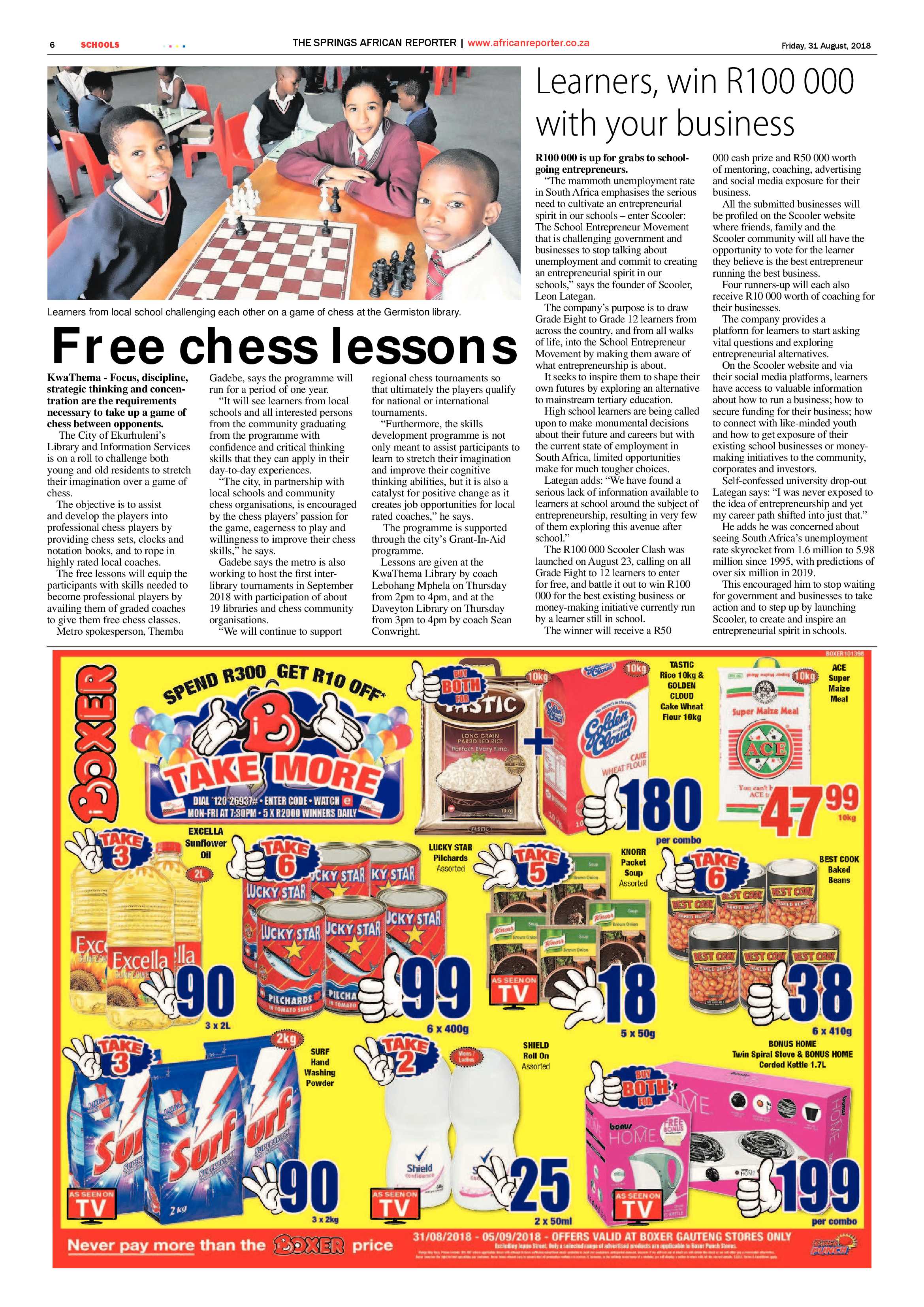 African Reporter 31 August 2018 page 6