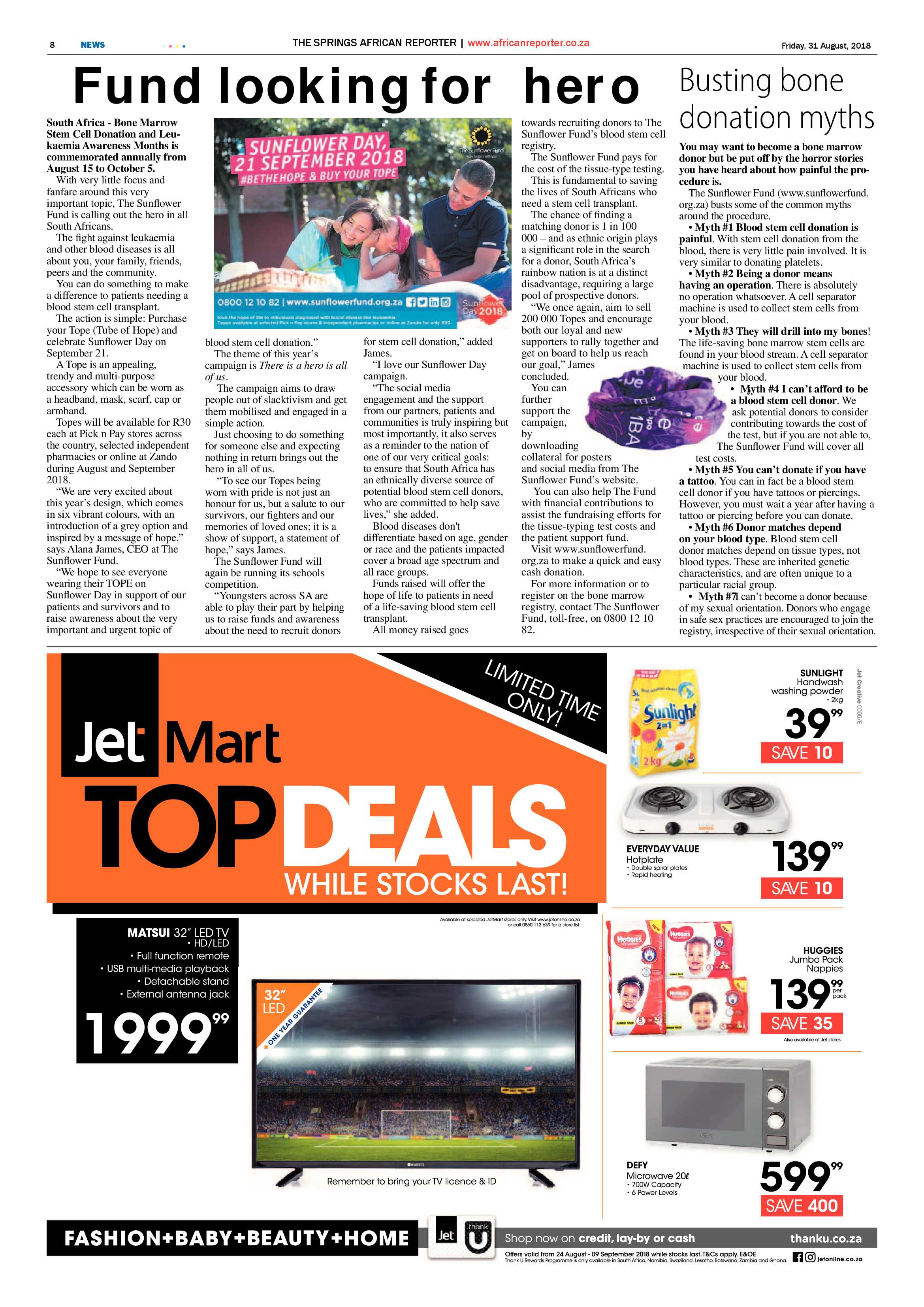 African Reporter 31 August 2018 page 8