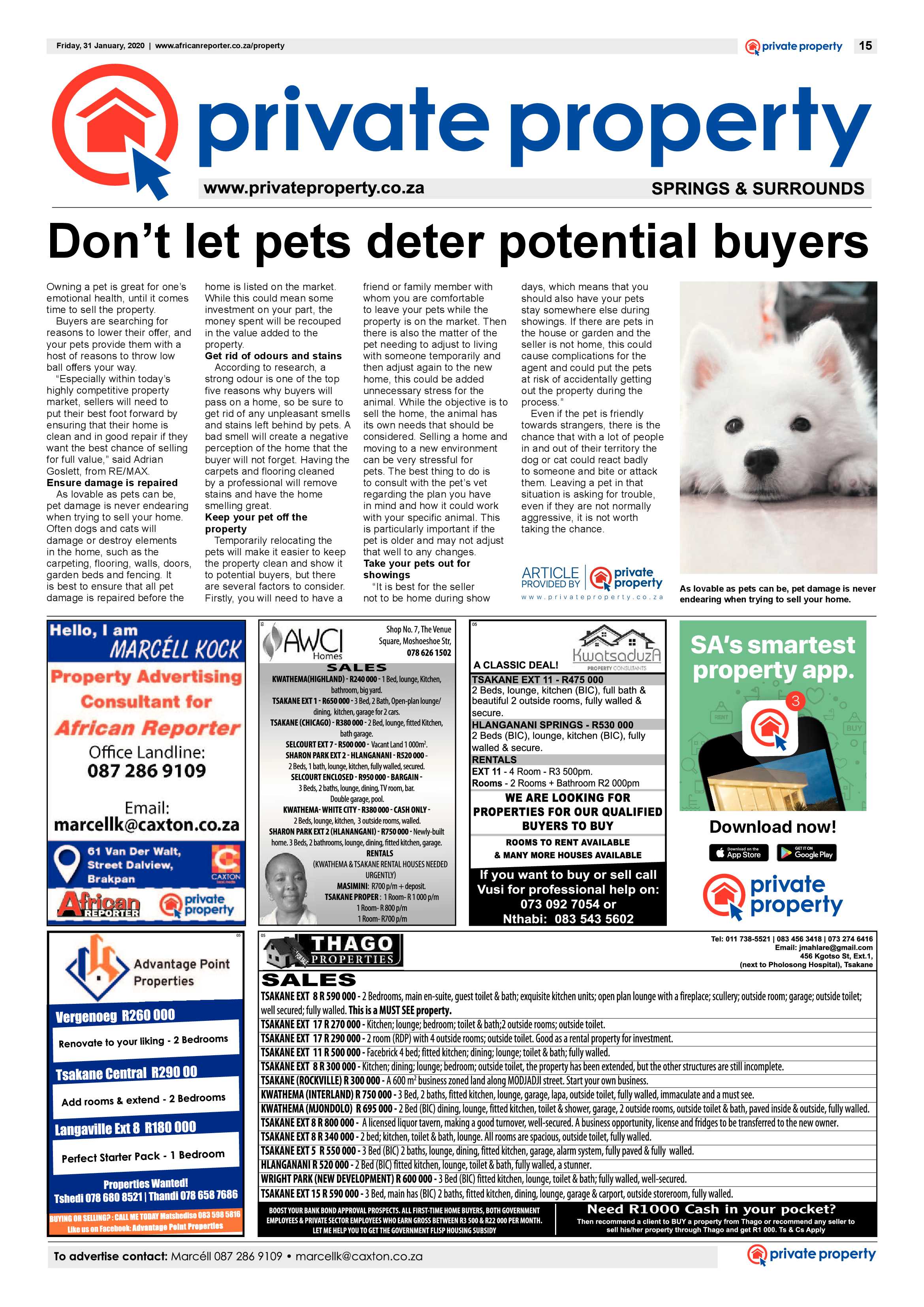 African Reporter 31 January 2020 page 15