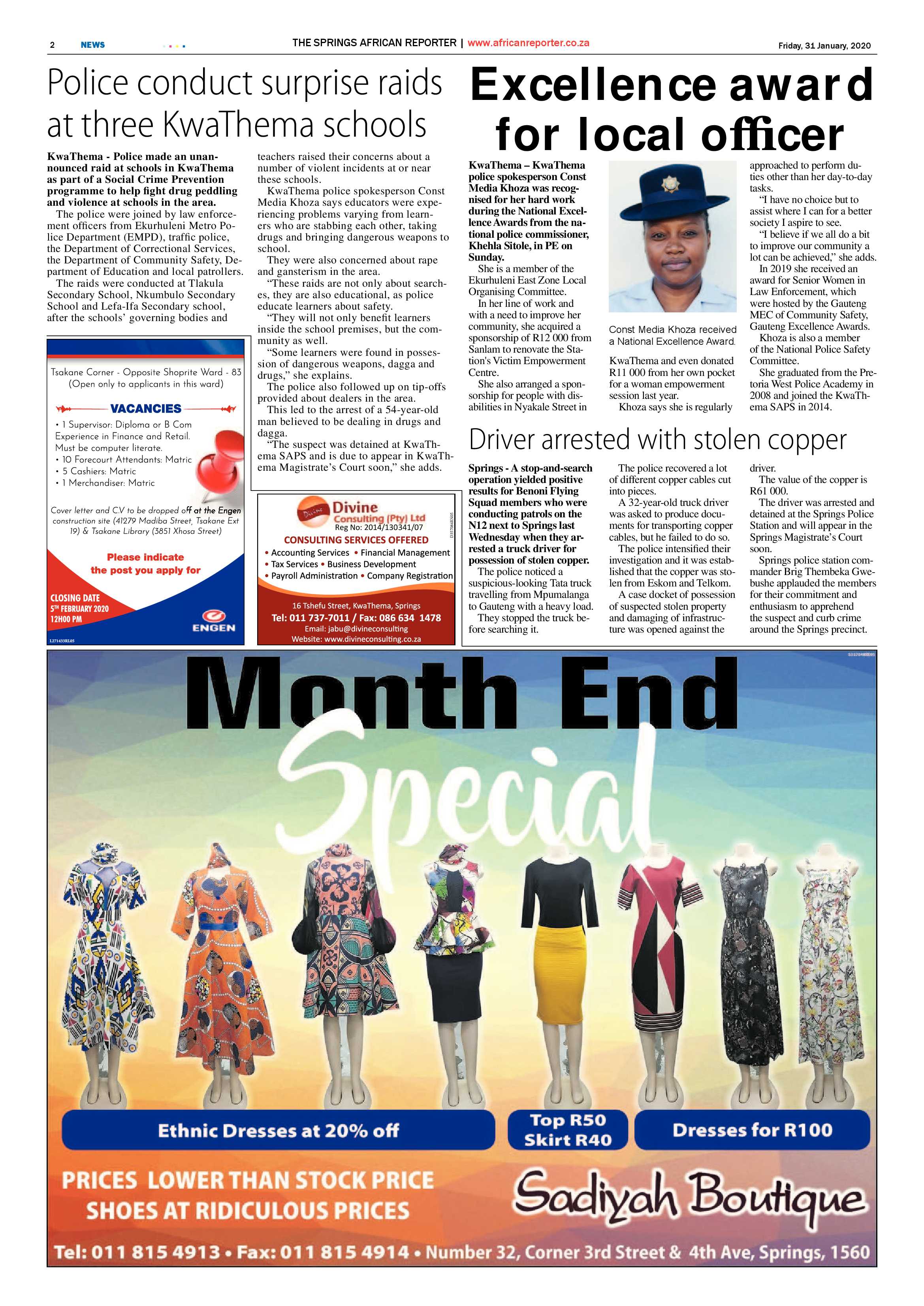 African Reporter 31 January 2020 page 2