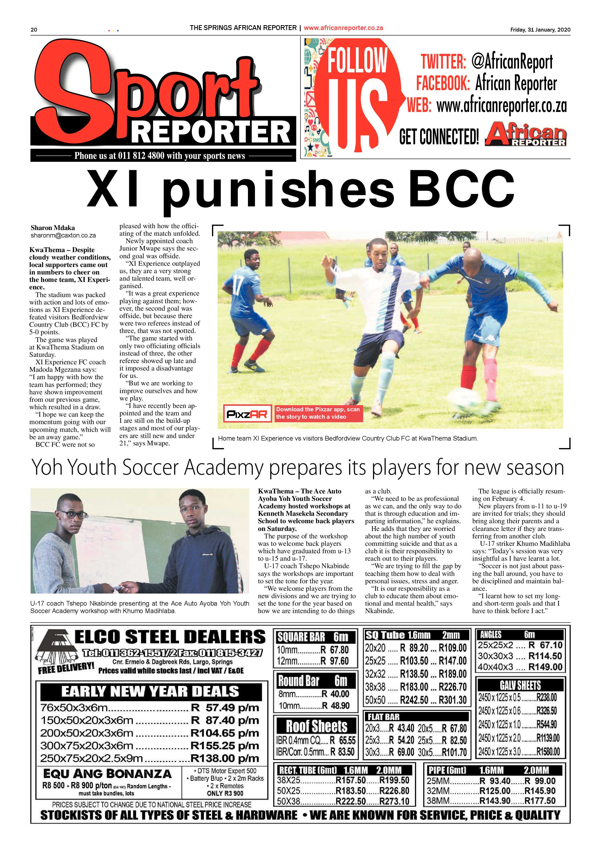 African Reporter 31 January 2020 page 20
