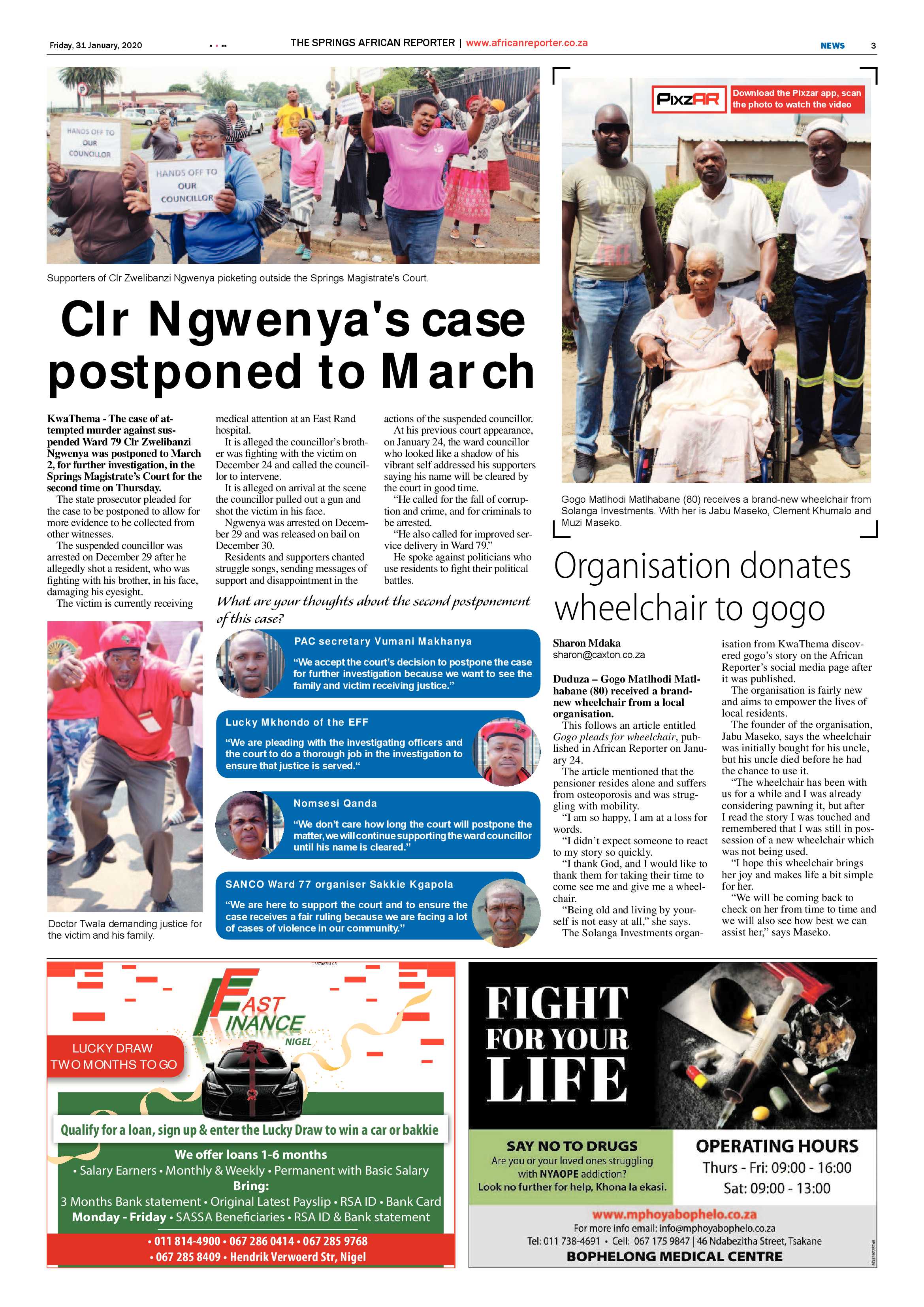 African Reporter 31 January 2020 page 3
