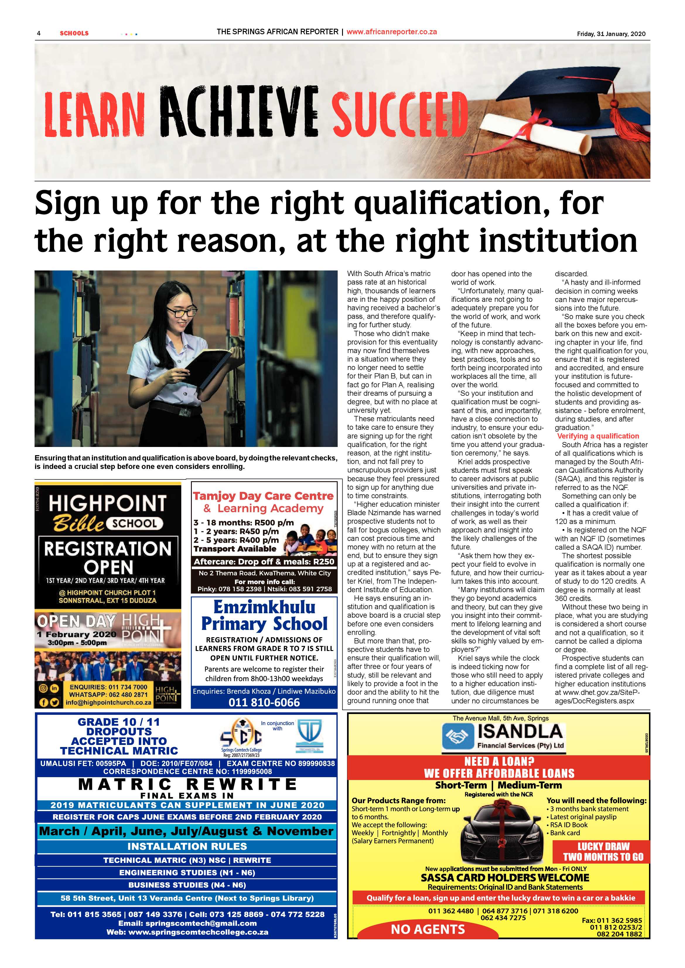 African Reporter 31 January 2020 page 4