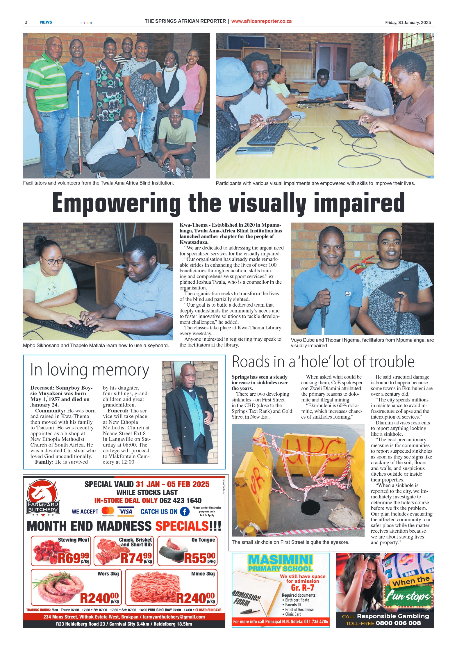 African Reporter 31 January 2025 page 2