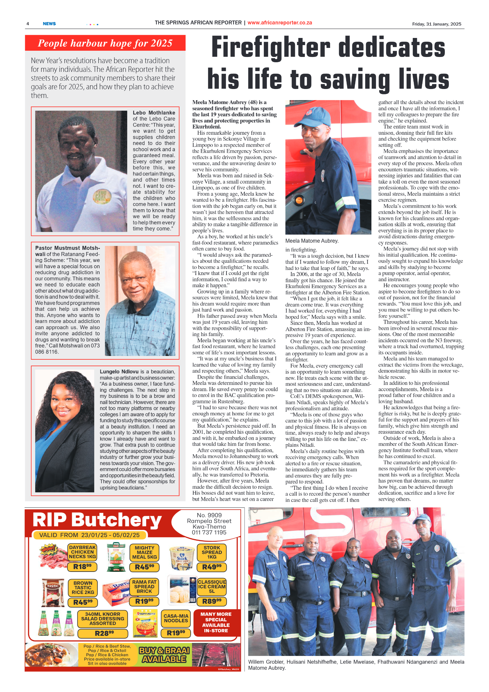 African Reporter 31 January 2025 page 4