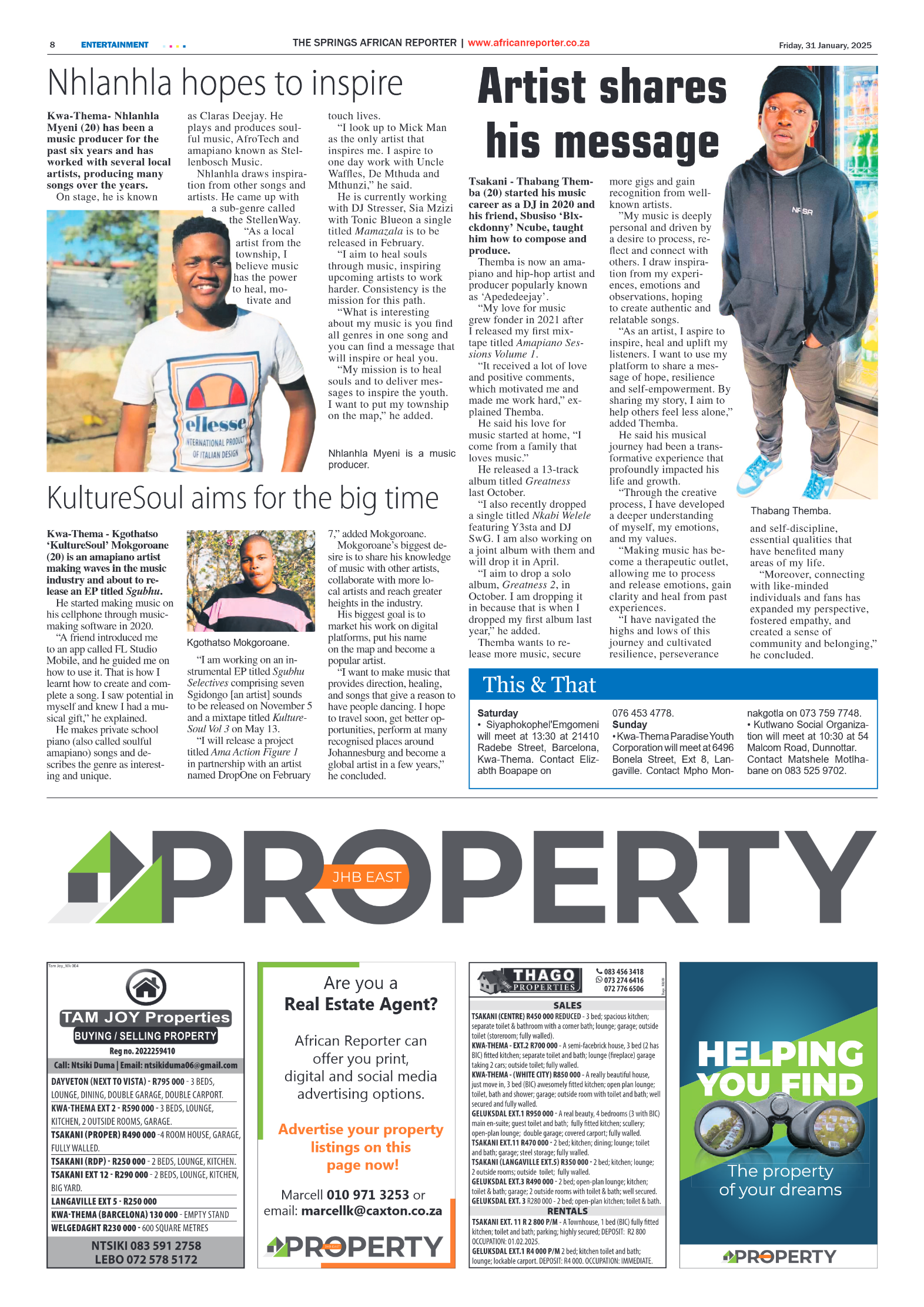 African Reporter 31 January 2025 page 8