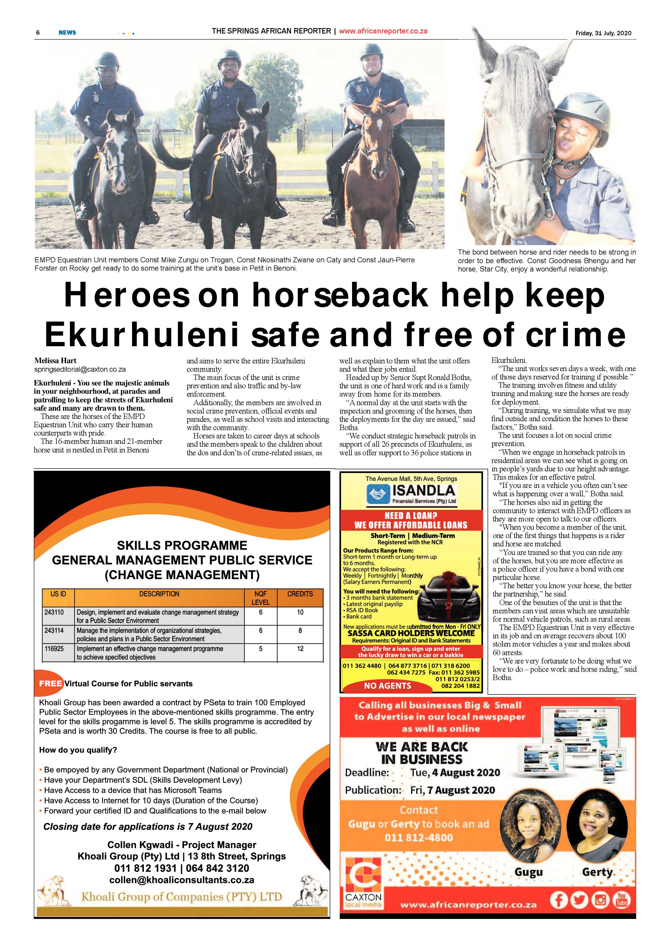 African Reporter 31 July 2020 page 6