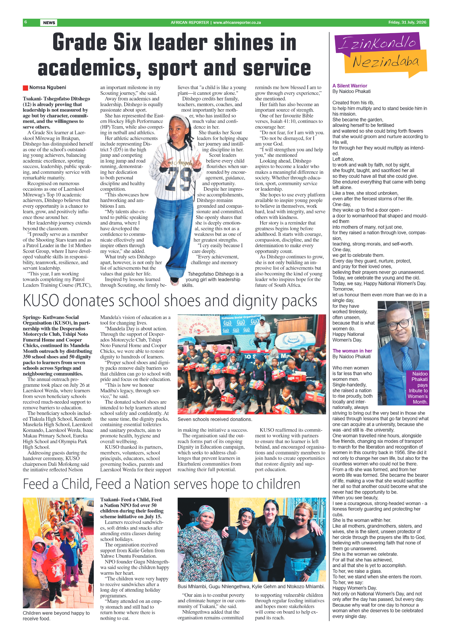 African Reporter 31 July 2026 page 6