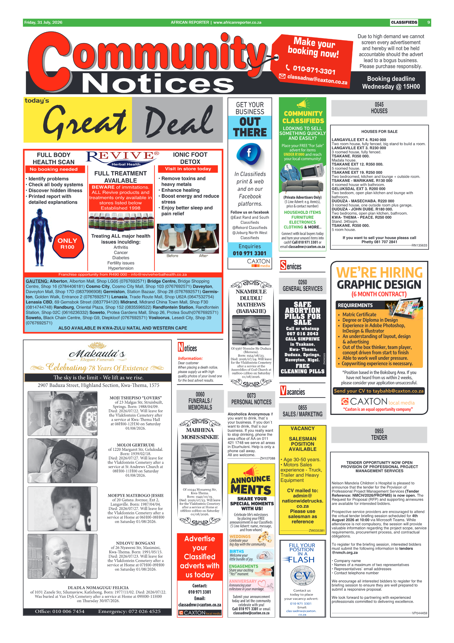 African Reporter 31 July 2026 page 9