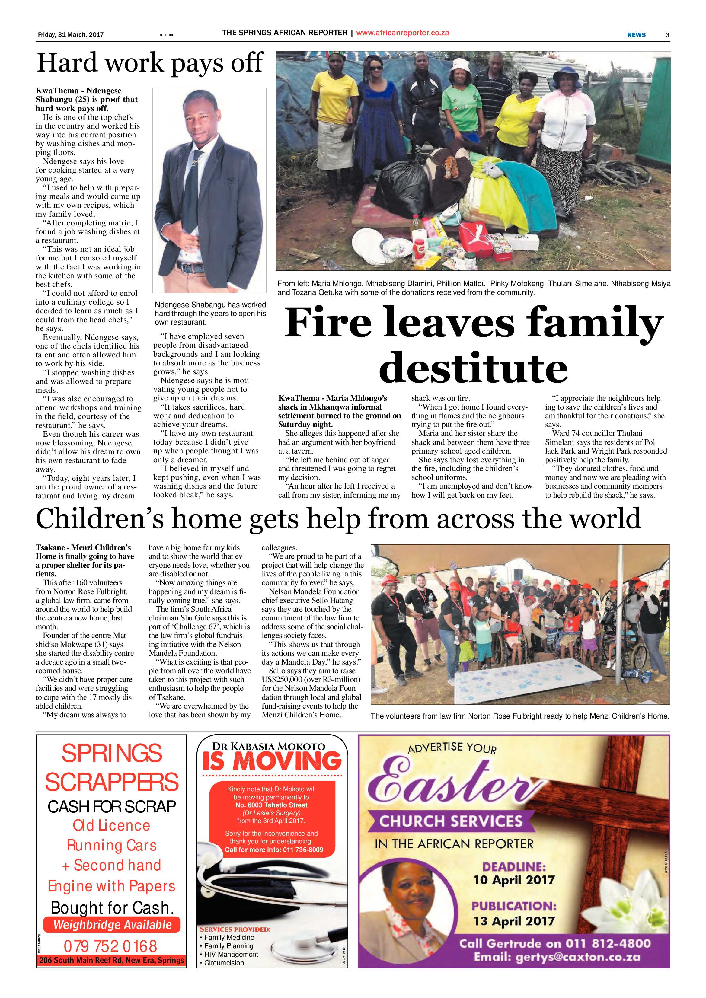 African Reporter 31 March 2017 page 3