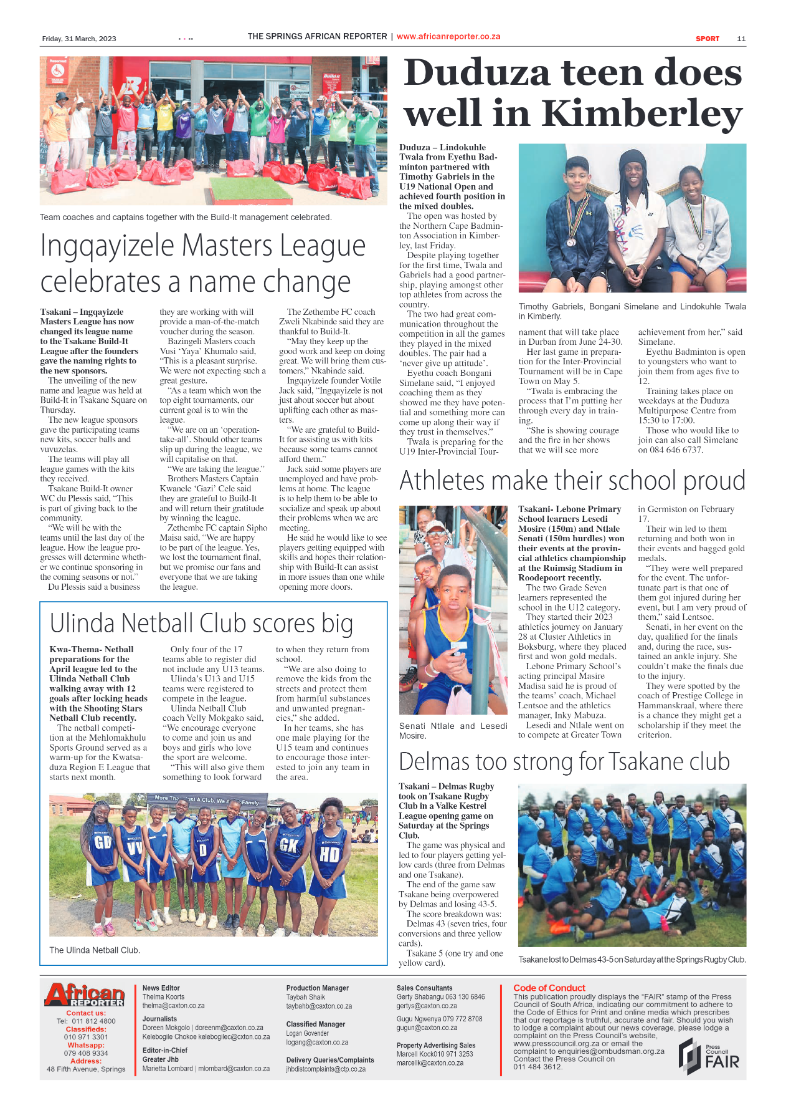 African Reporter 31 March 2023 page 11