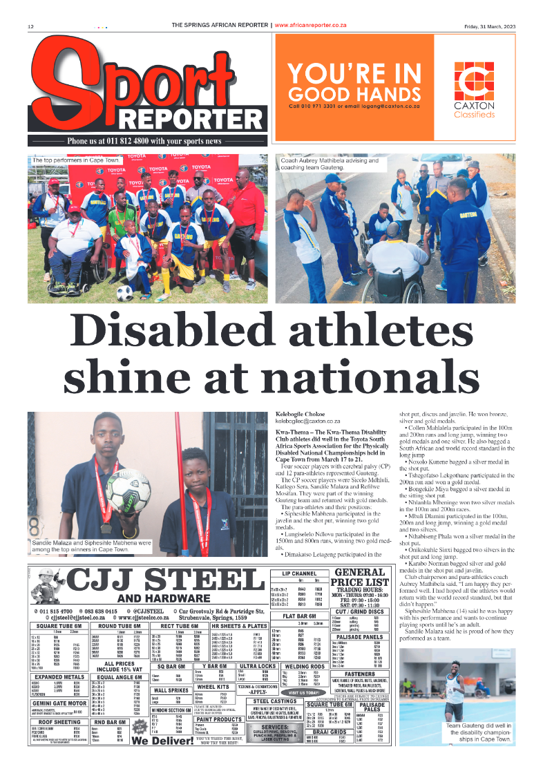 African Reporter 31 March 2023 page 12