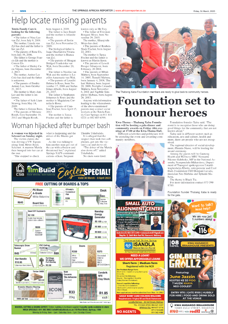 African Reporter 31 March 2023 page 2