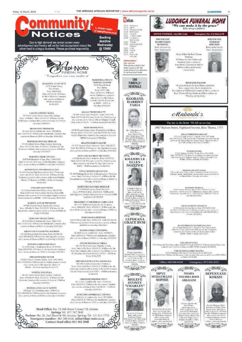 African Reporter 31 March 2023 page 9