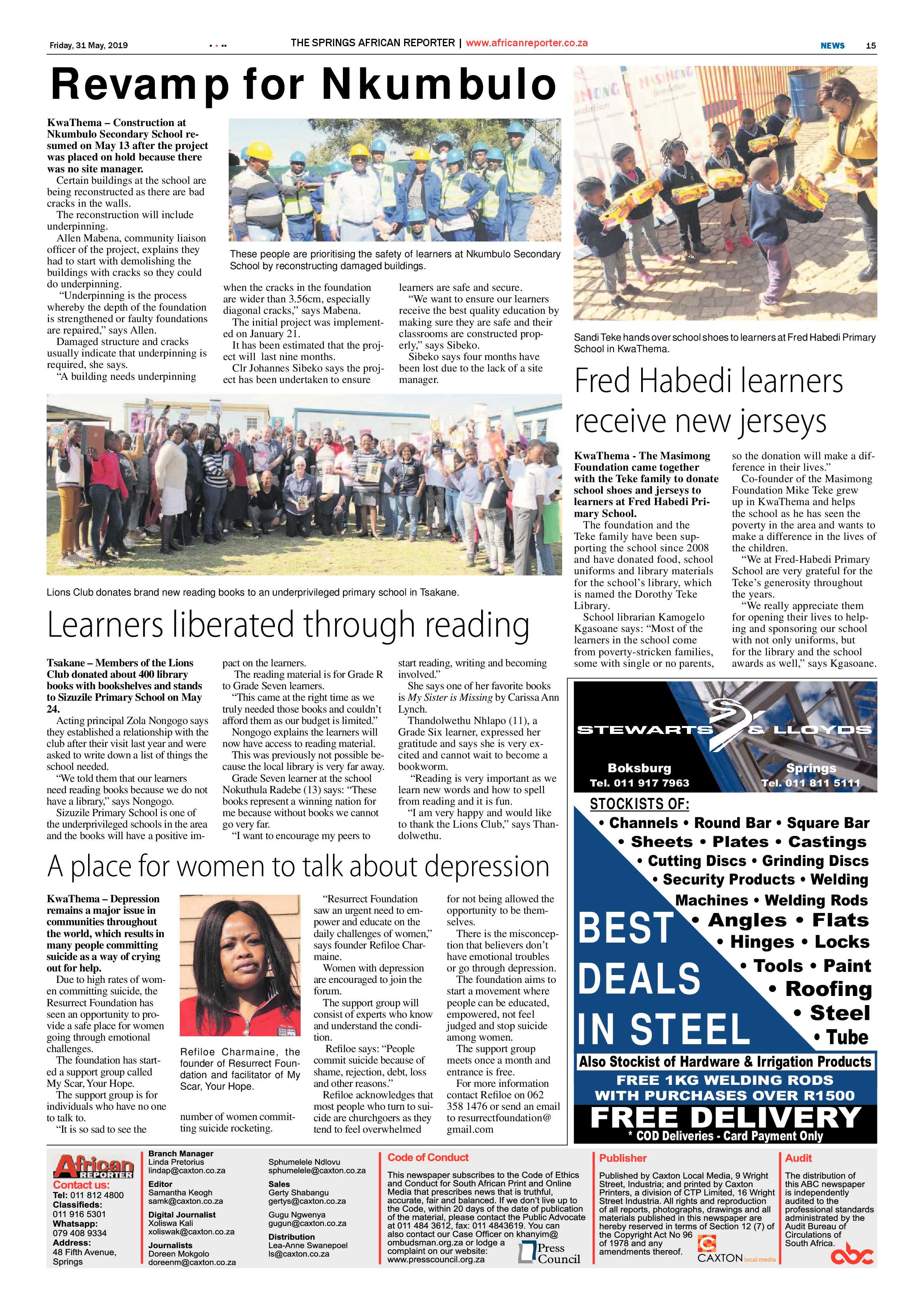 African Reporter 31 May 2019 page 15