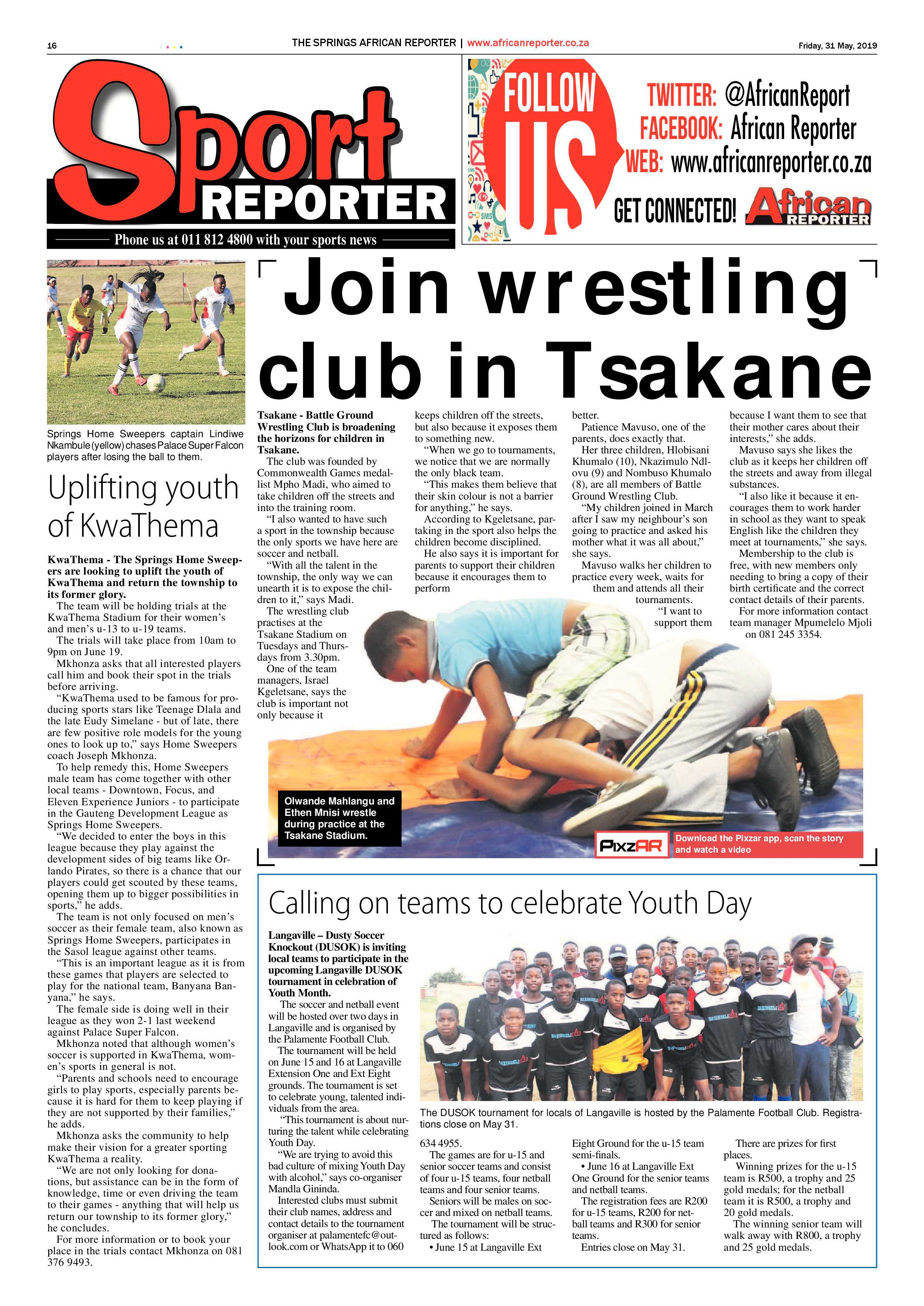 African Reporter 31 May 2019 page 16