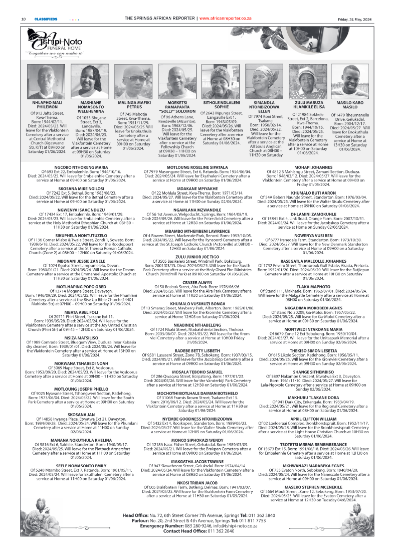 African Reporter 31 May 2024 page 10