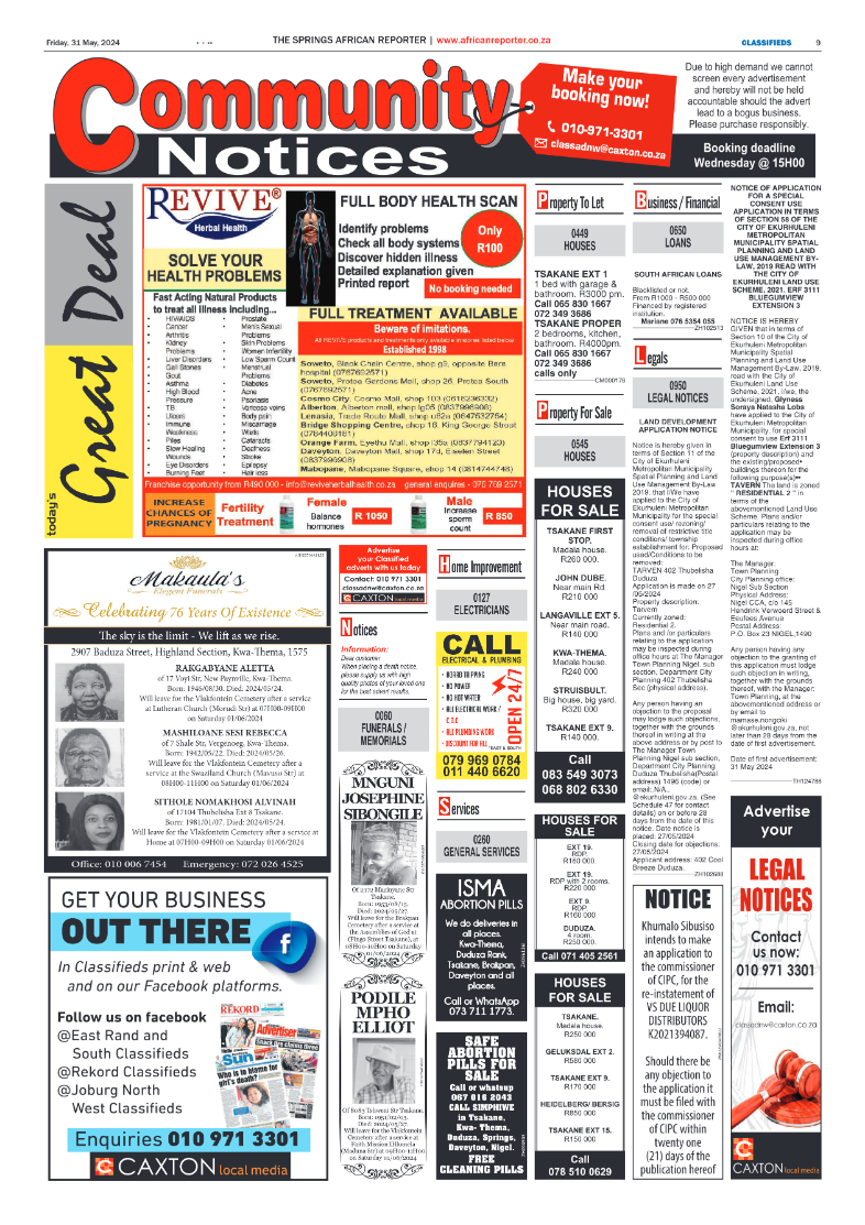 African Reporter 31 May 2024 page 9