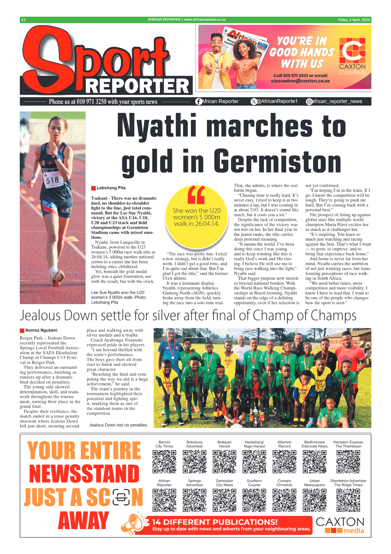 African Reporter 3 April 2026 page 12