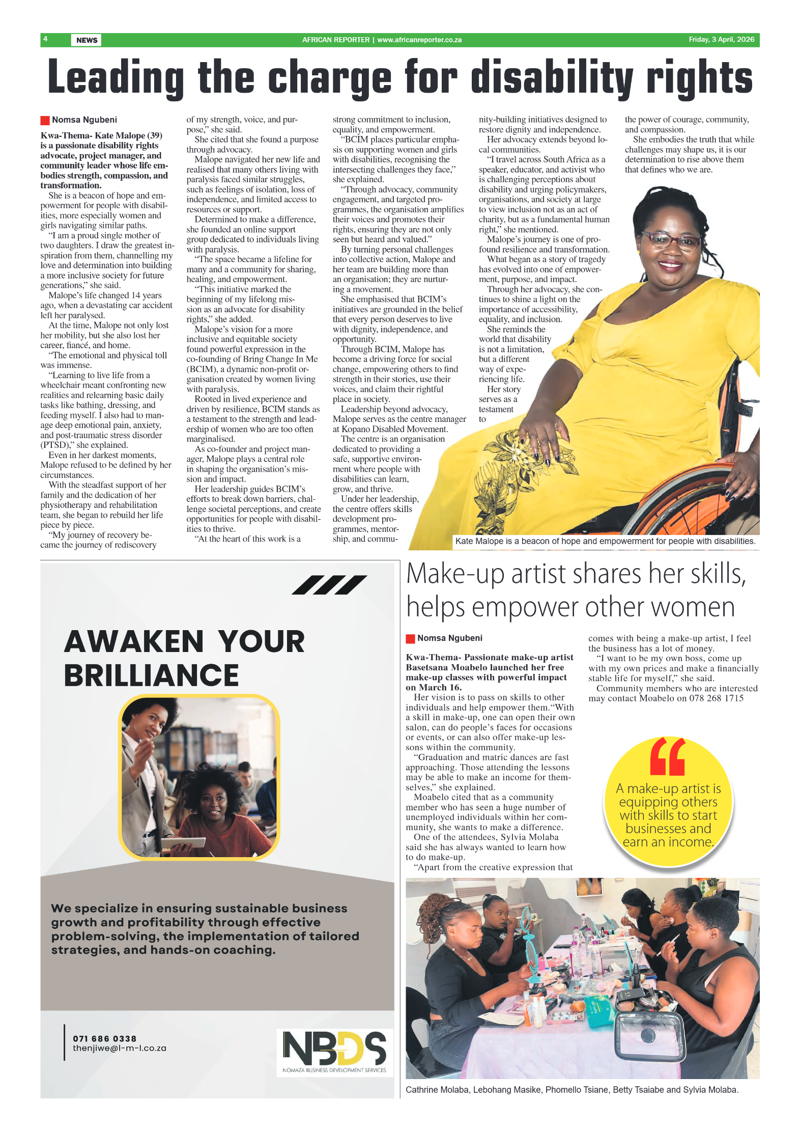 African Reporter 3 April 2026 page 4