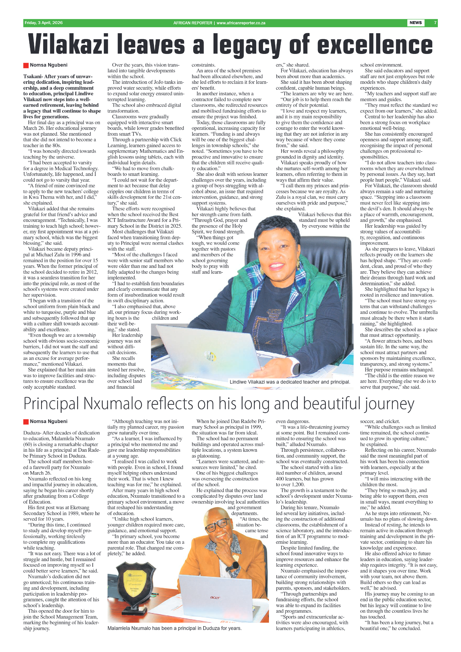 African Reporter 3 April 2026 page 7