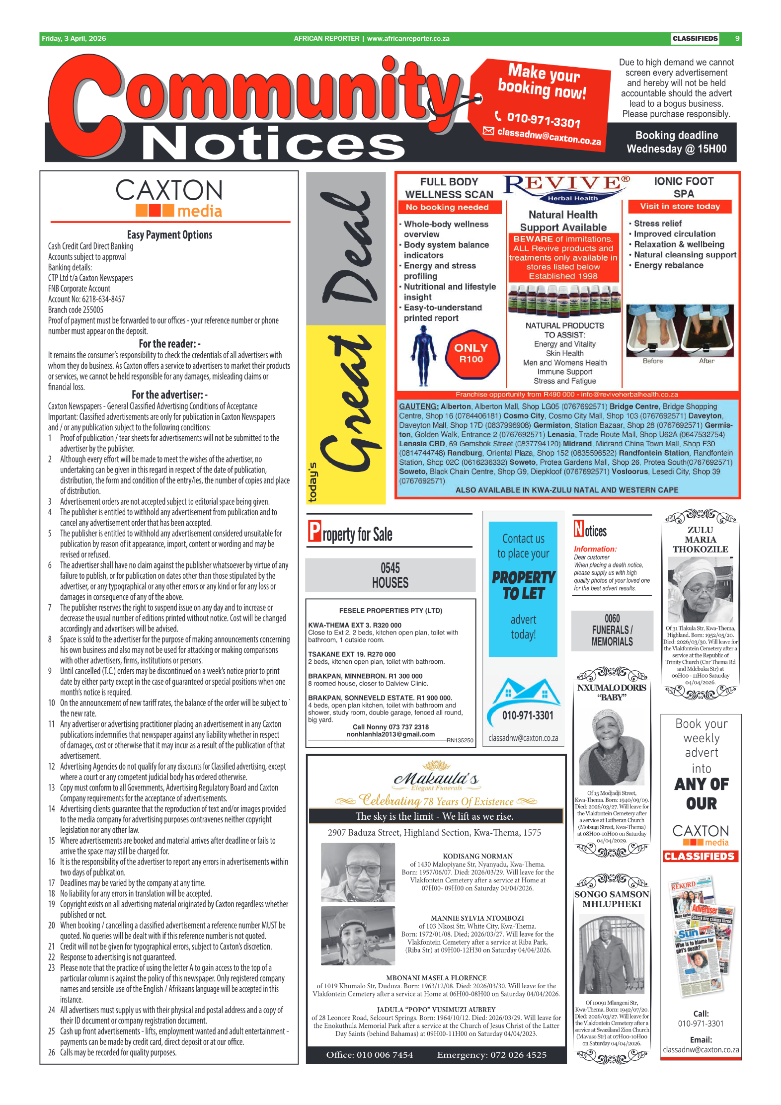 African Reporter 3 April 2026 page 9