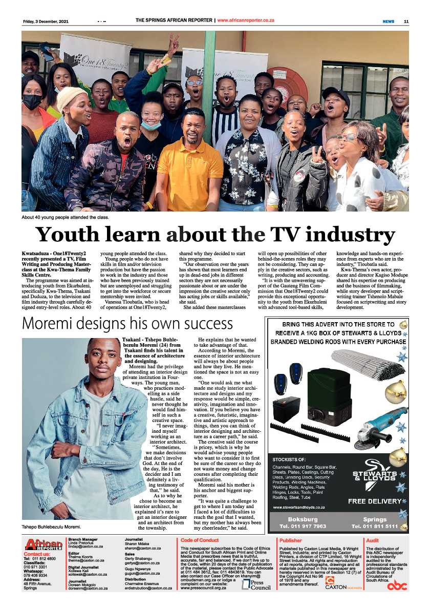 African Reporter 3 December 2021 page 11