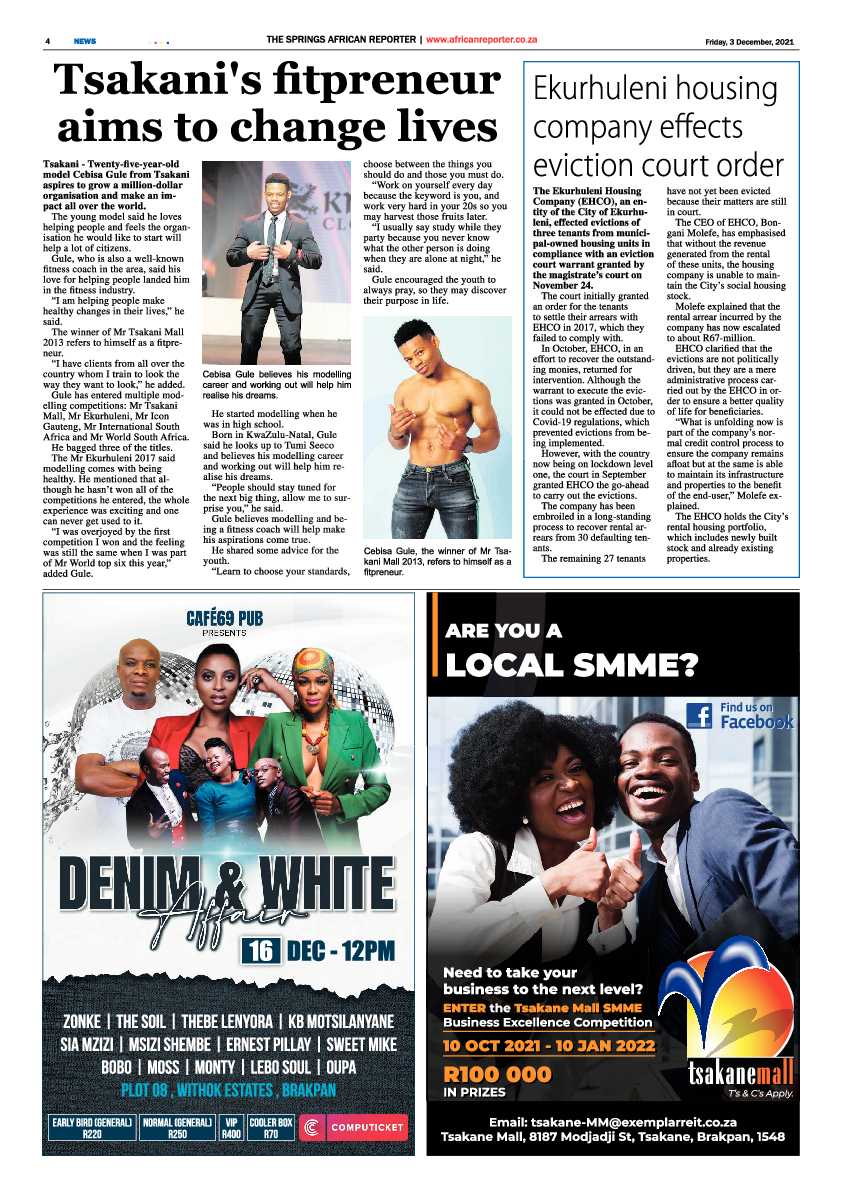 African Reporter 3 December 2021 page 4