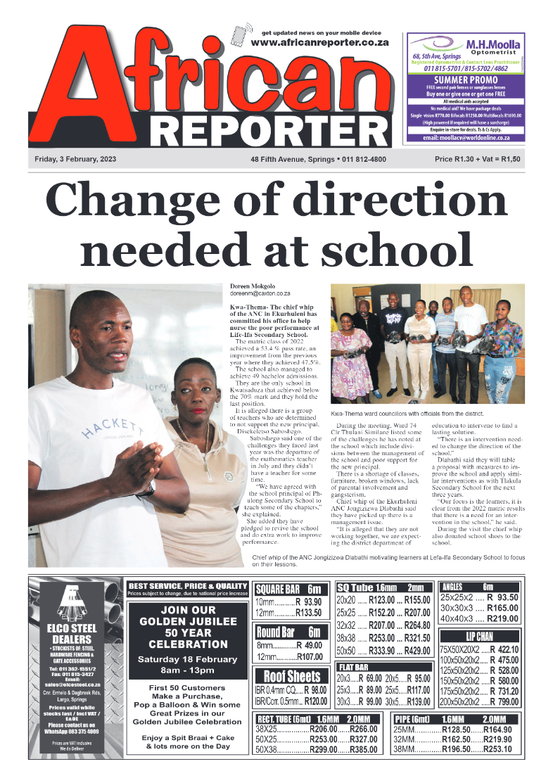 African Reporter 3 February 2023 page 1