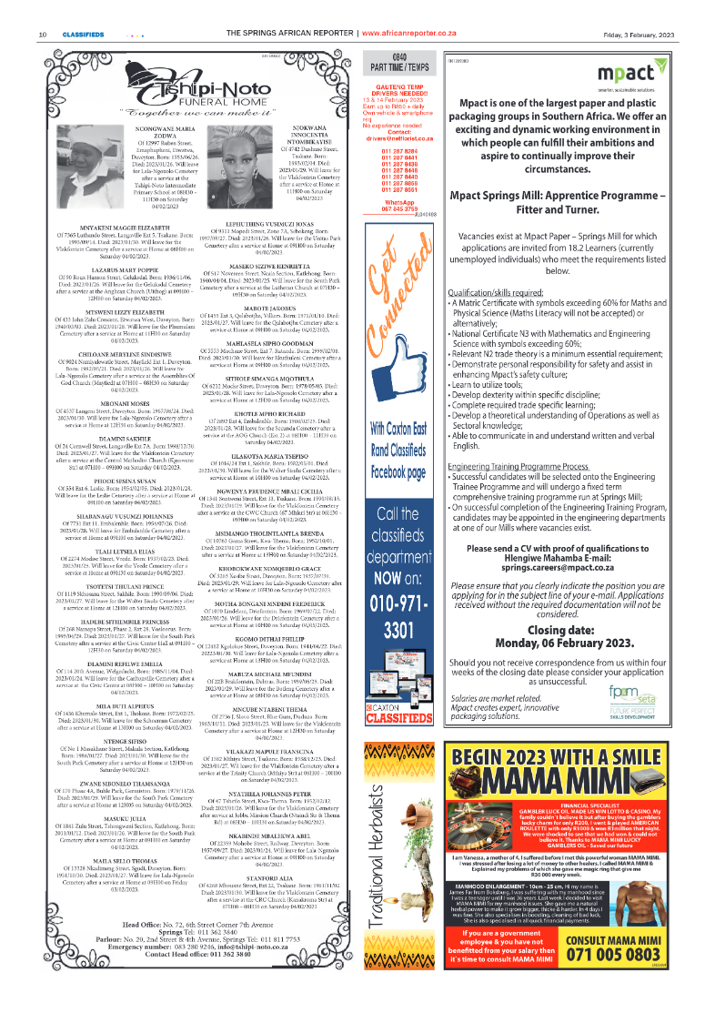 African Reporter 3 February 2023 page 10