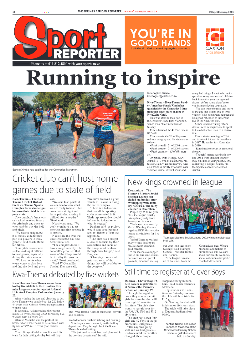 African Reporter 3 February 2023 page 12