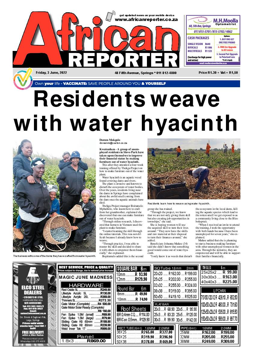 African Reporter 3 June 2022 page 1