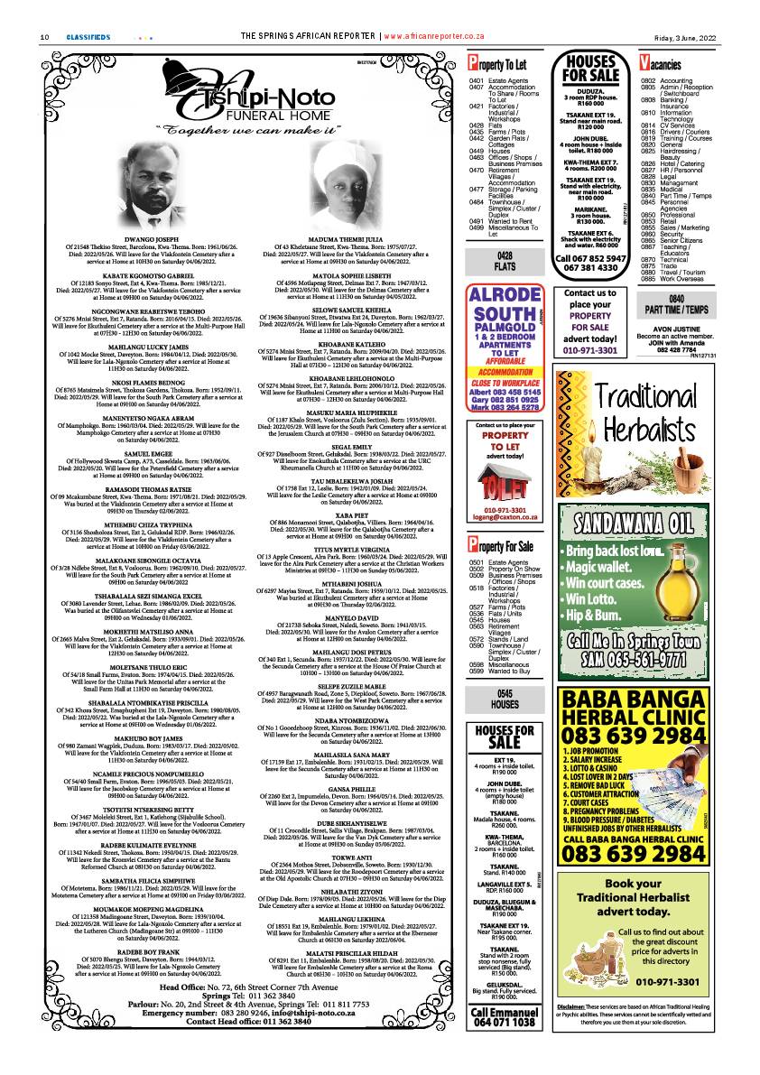 African Reporter 3 June 2022 page 10