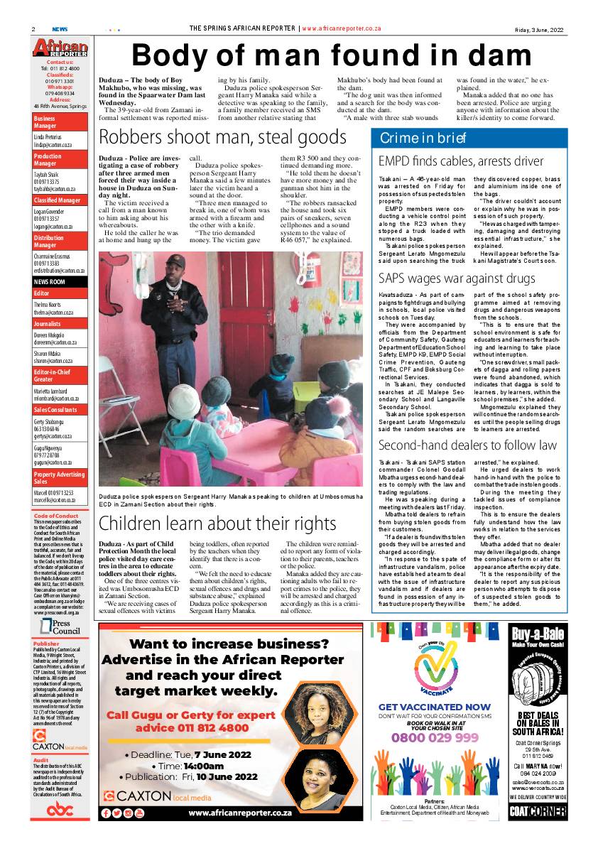 African Reporter 3 June 2022 page 2