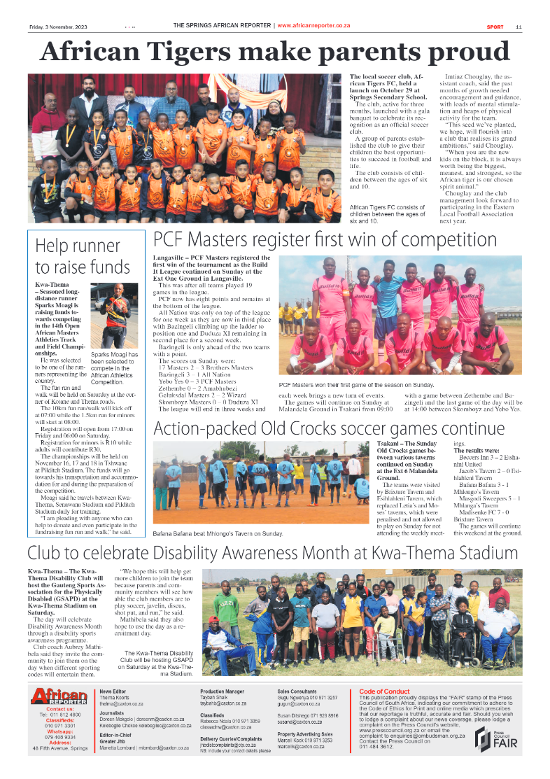 African Reporter 3 November 2023 page 11