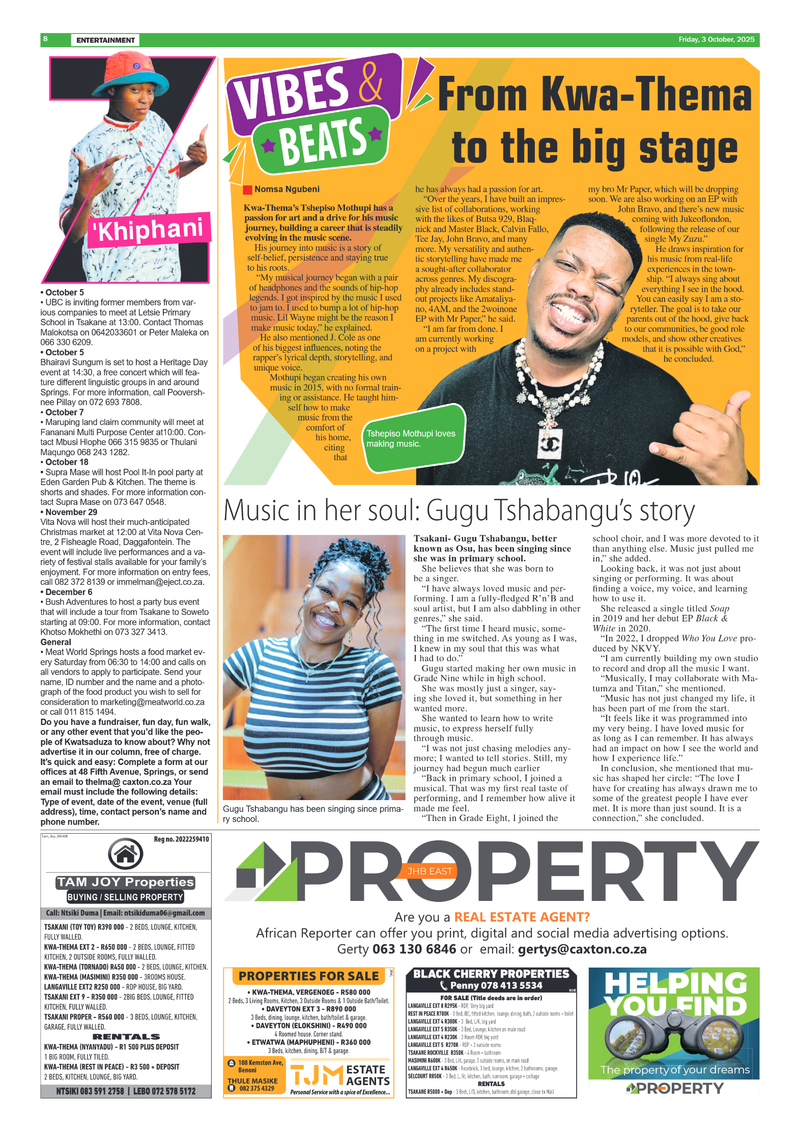 African Reporter 3 October 2025 page 8