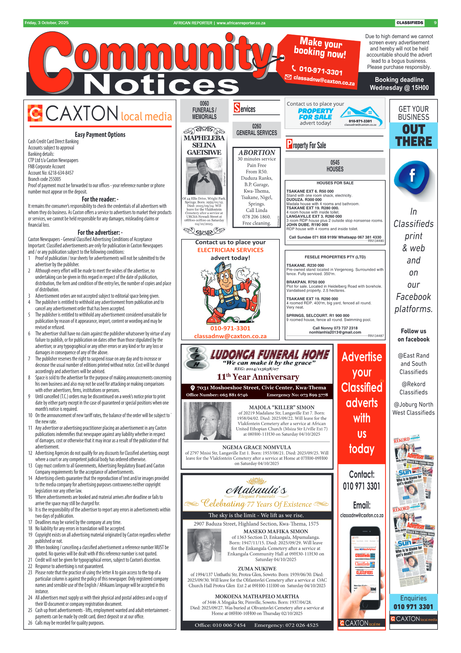 African Reporter 3 October 2025 page 9