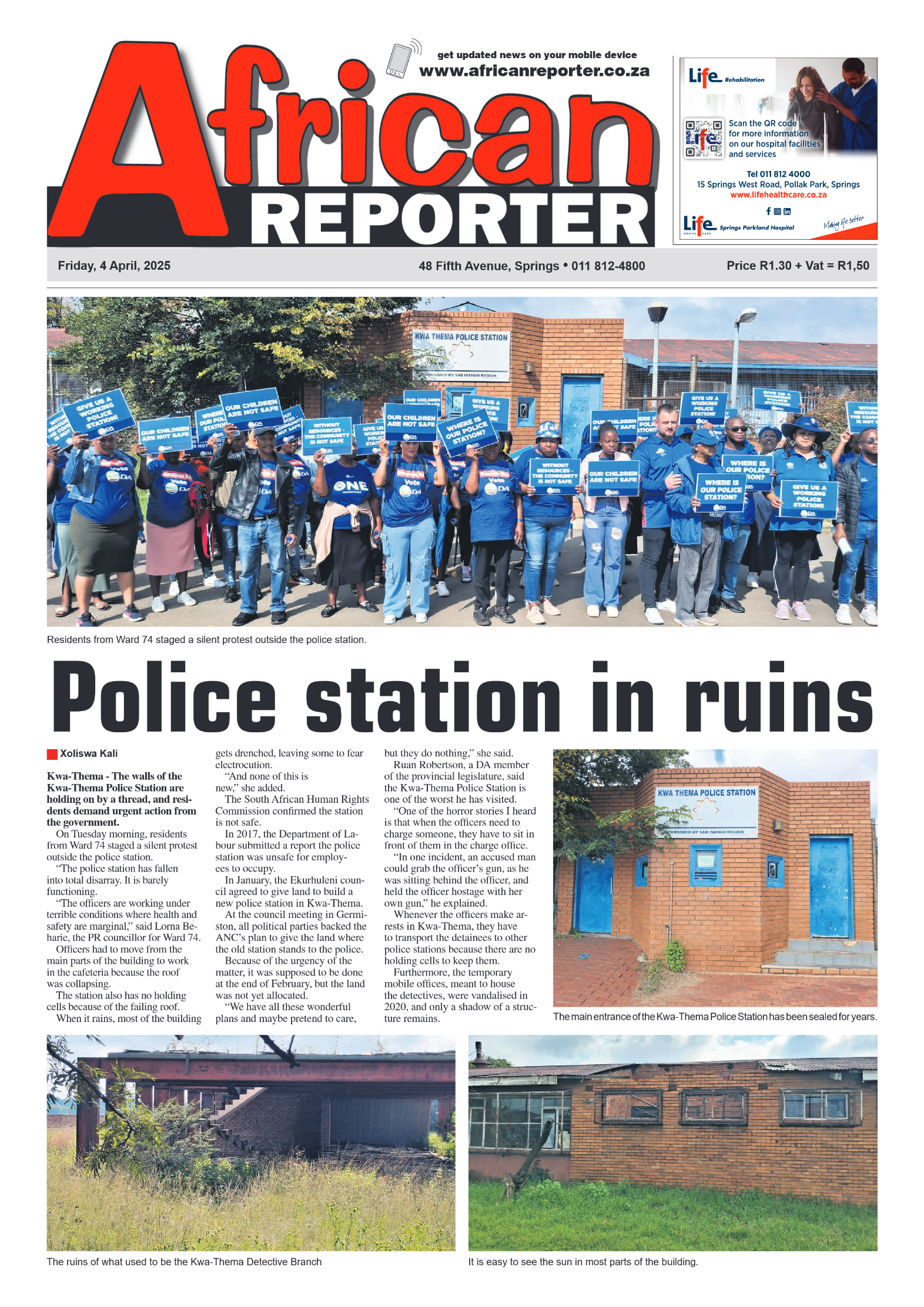 African Reporter 4 April 2025 page 1