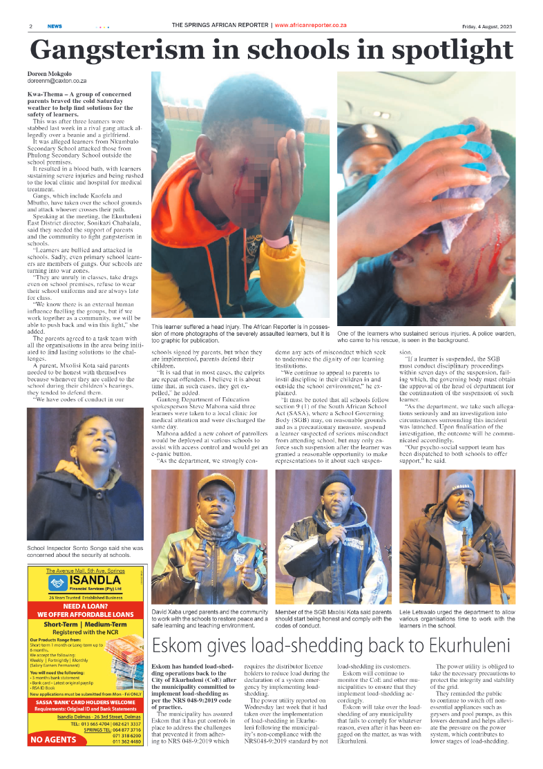 African Reporter 4 Aug 2023 page 2