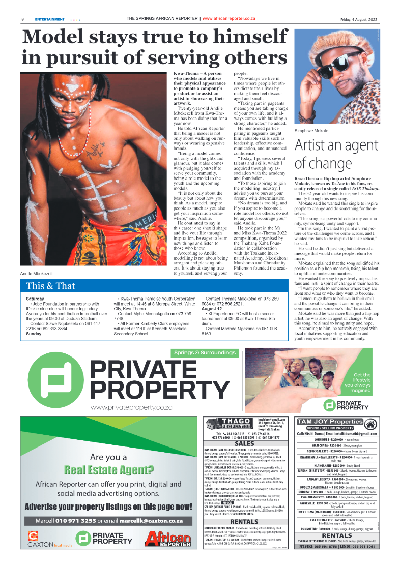 African Reporter 4 Aug 2023 page 8