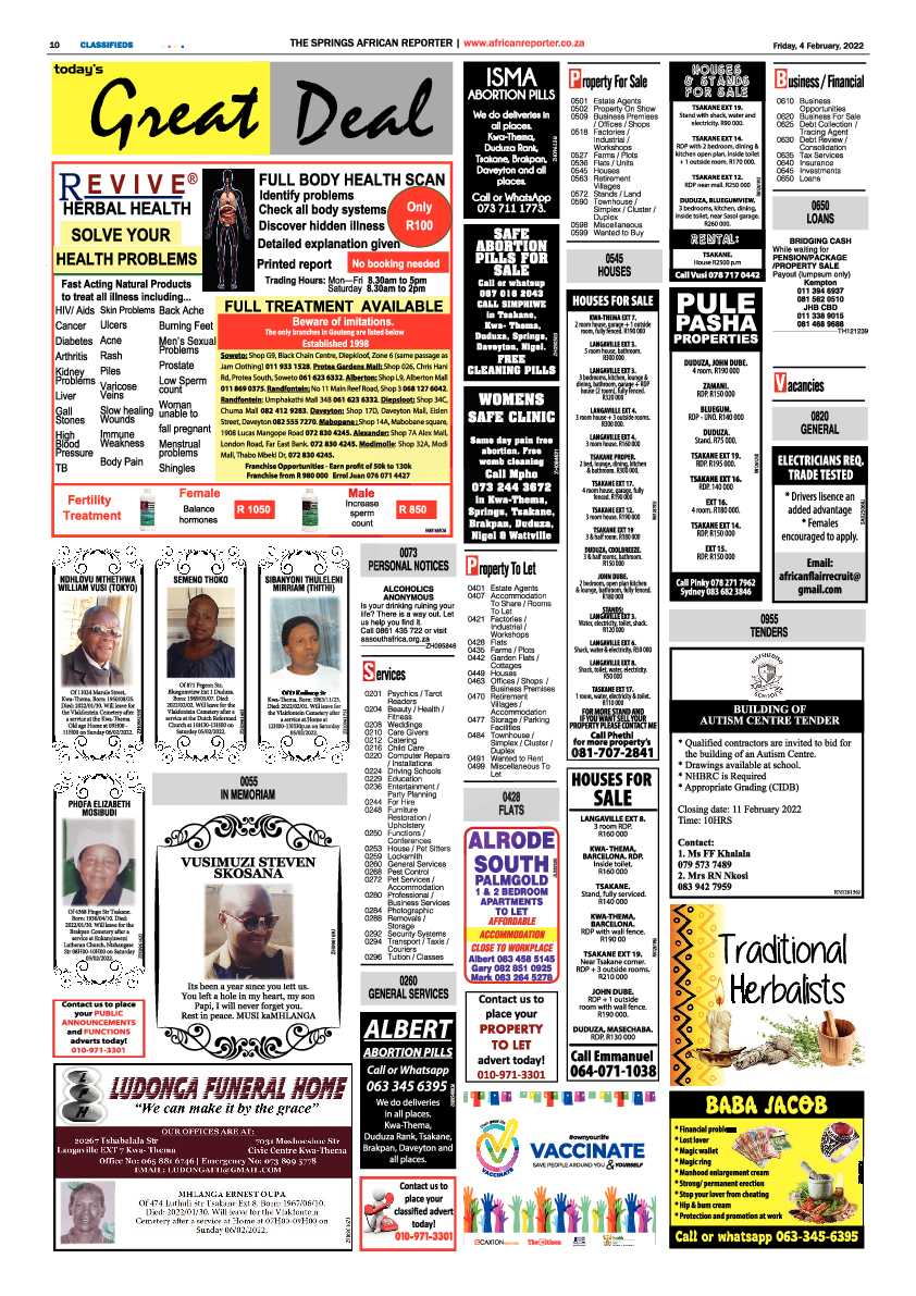 African Reporter 4 February 2022 page 10