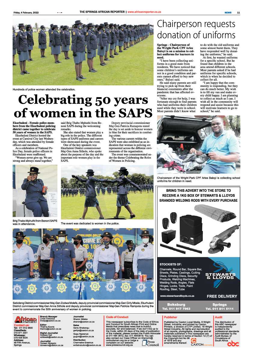African Reporter 4 February 2022 page 11