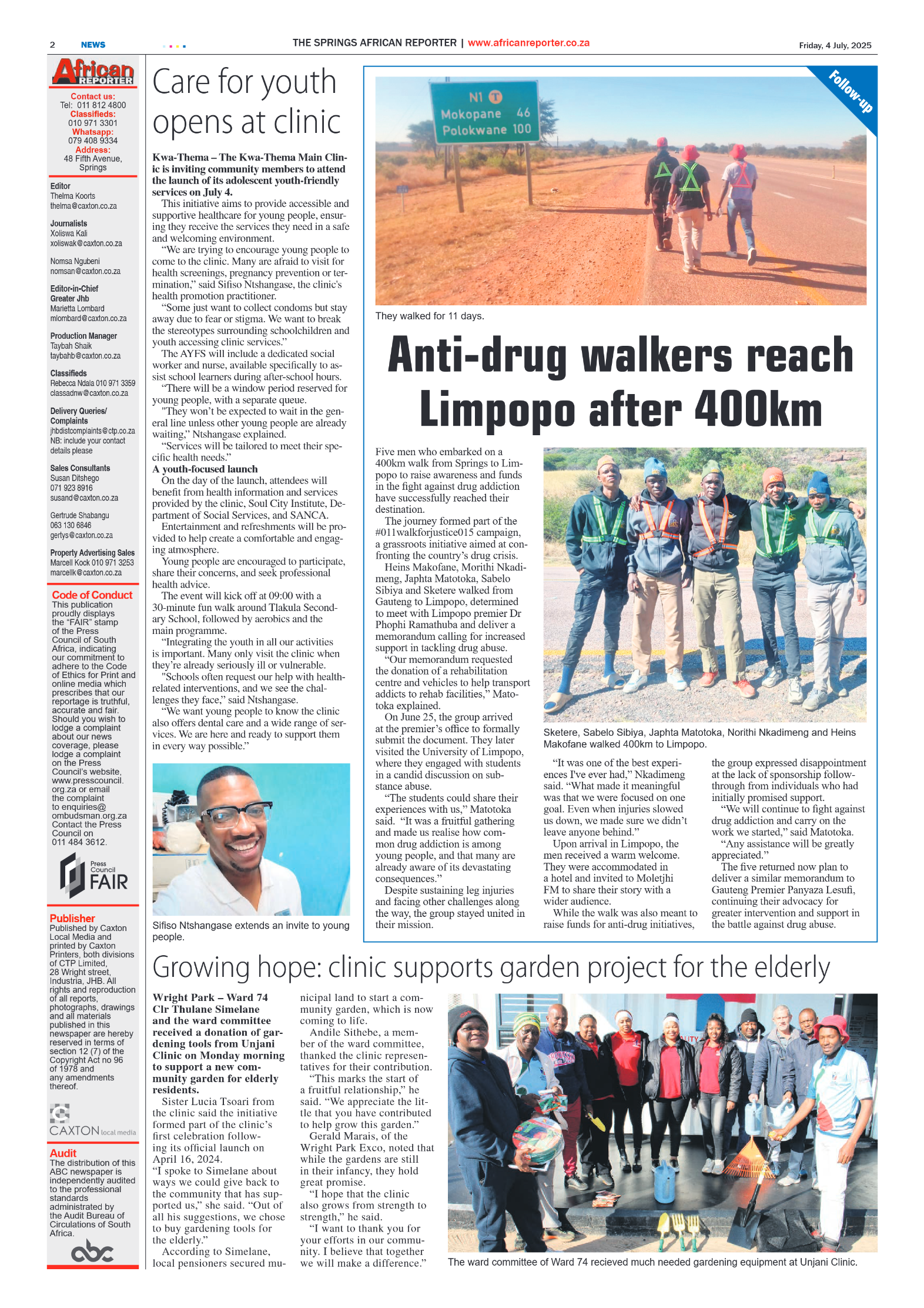 African Reporter 4 July 2025 page 2