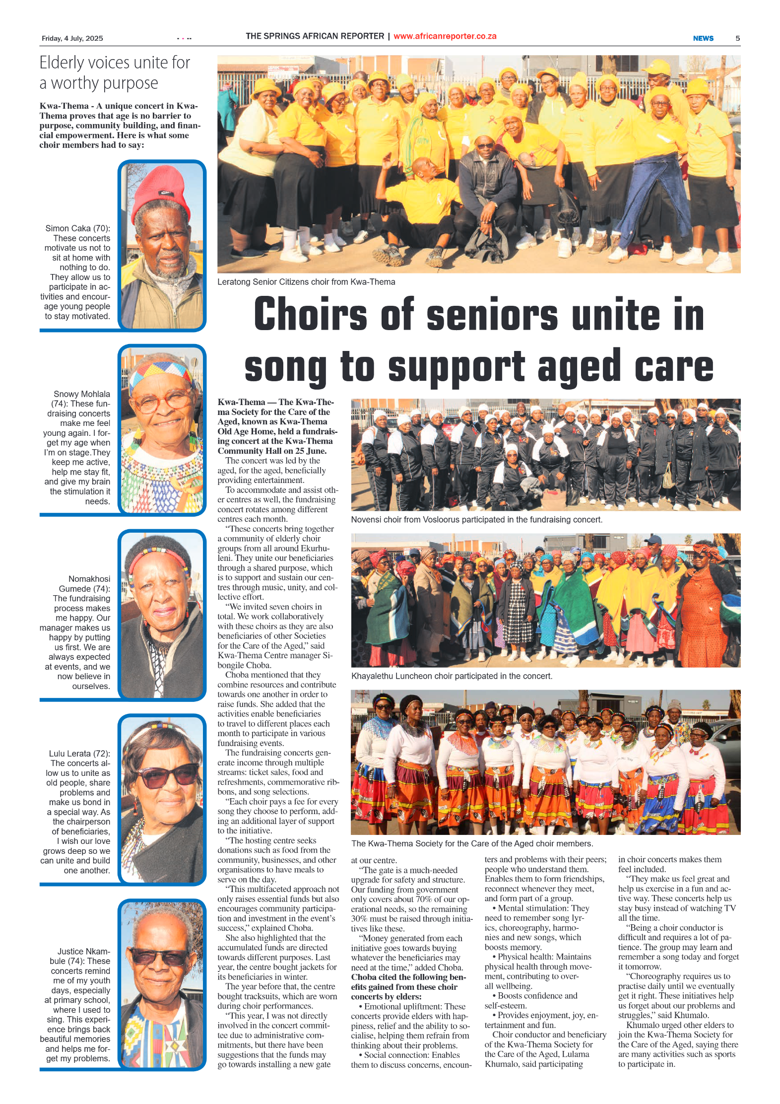 African Reporter 4 July 2025 page 5