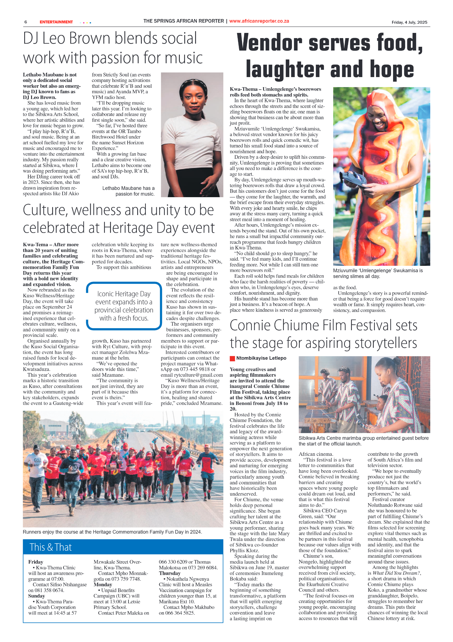 African Reporter 4 July 2025 page 6