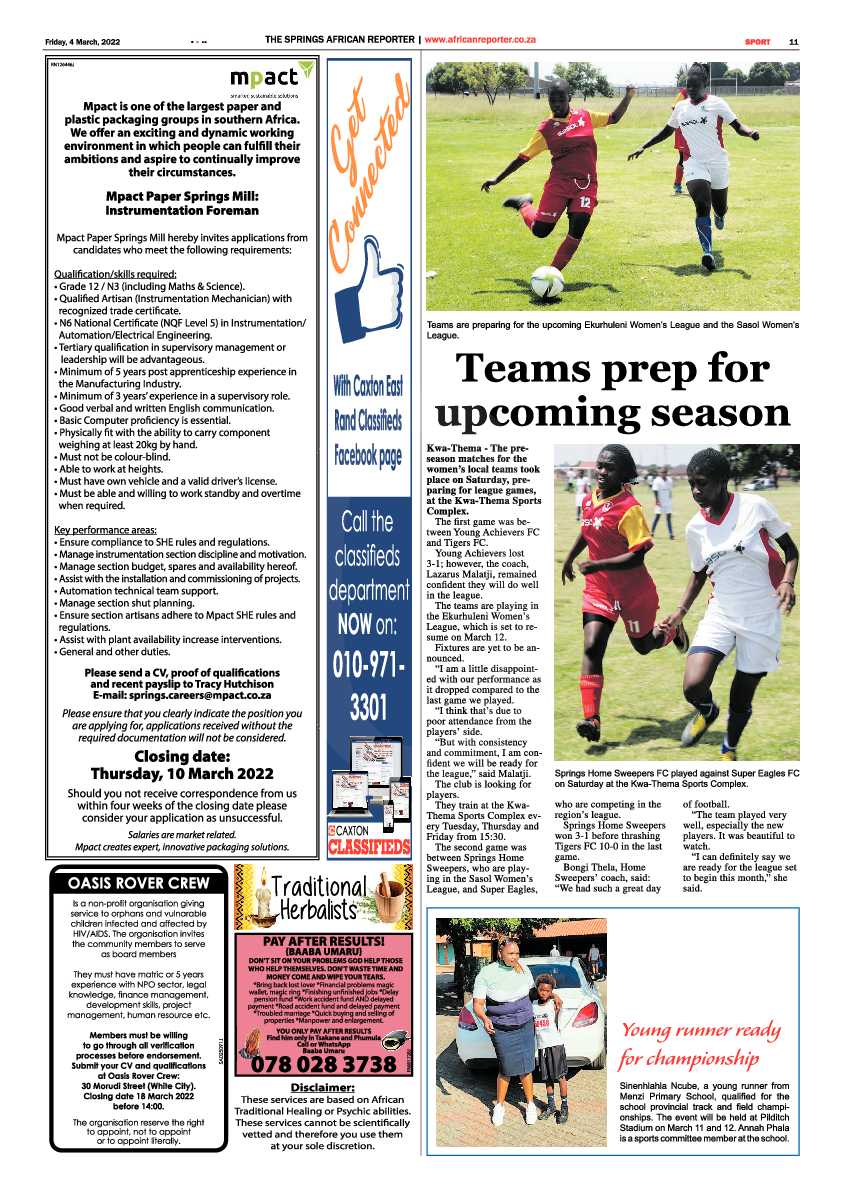 African Reporter 4 March 2022 page 11
