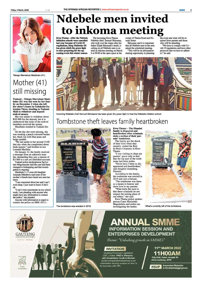 African Reporter 4 March 2022 page 3